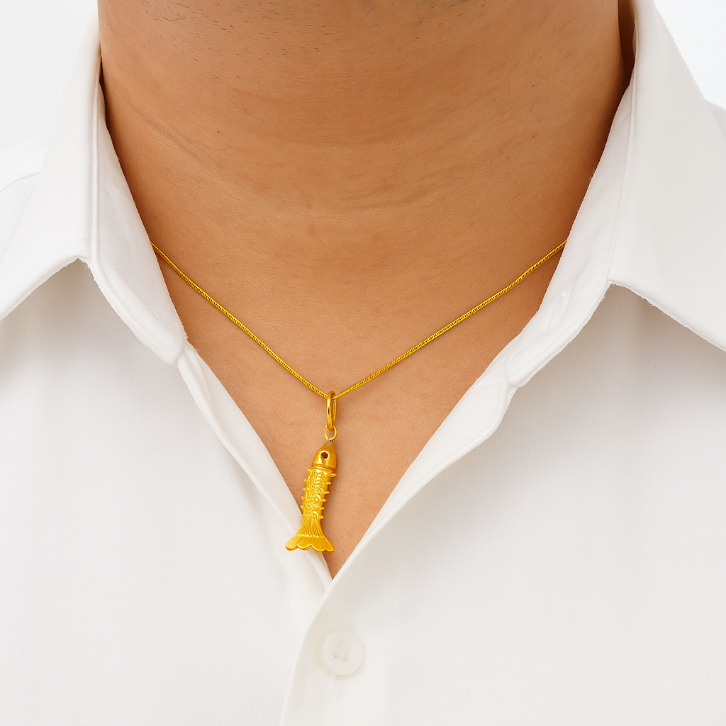 Fish Gold Pendant - Image 2