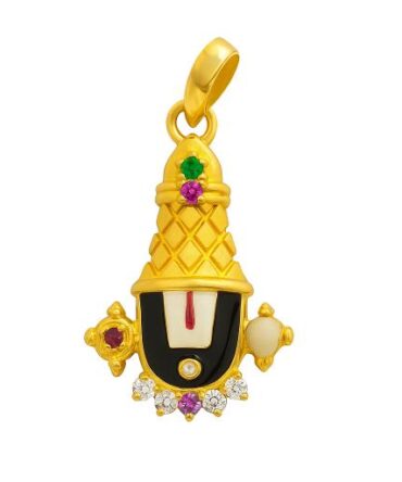 Lord Balaji Gold Pendent