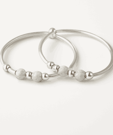 Frosted Bead Bangle