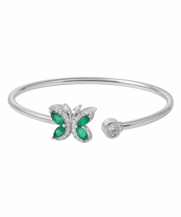 Green Glimmer Butterfly Kada