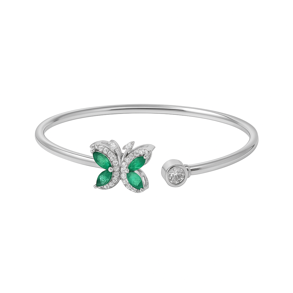 Green Glimmer Butterfly Kada