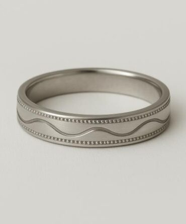 Classic Wave Pattern Silver Ring