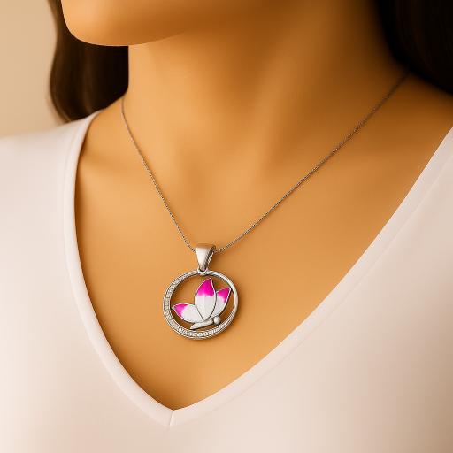 Enchanted Butterfly Circle Pendant - Image 2