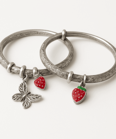 Strawberry Charm Kids Bangle