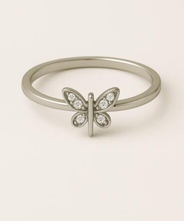 Sparkle Butterfly Ring