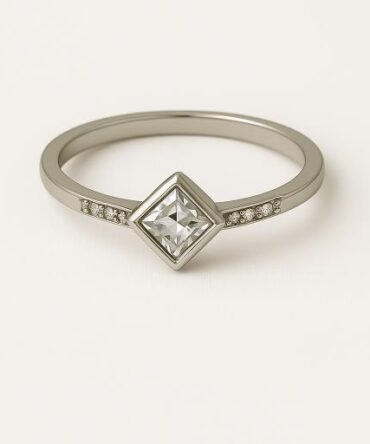 Princess Shine Silver Ring