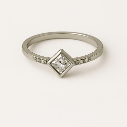 Princess Shine Silver Ring