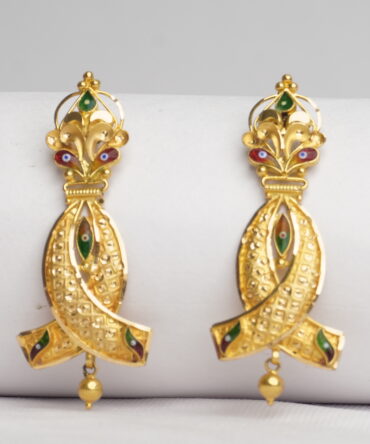 Peacock Feather Studs