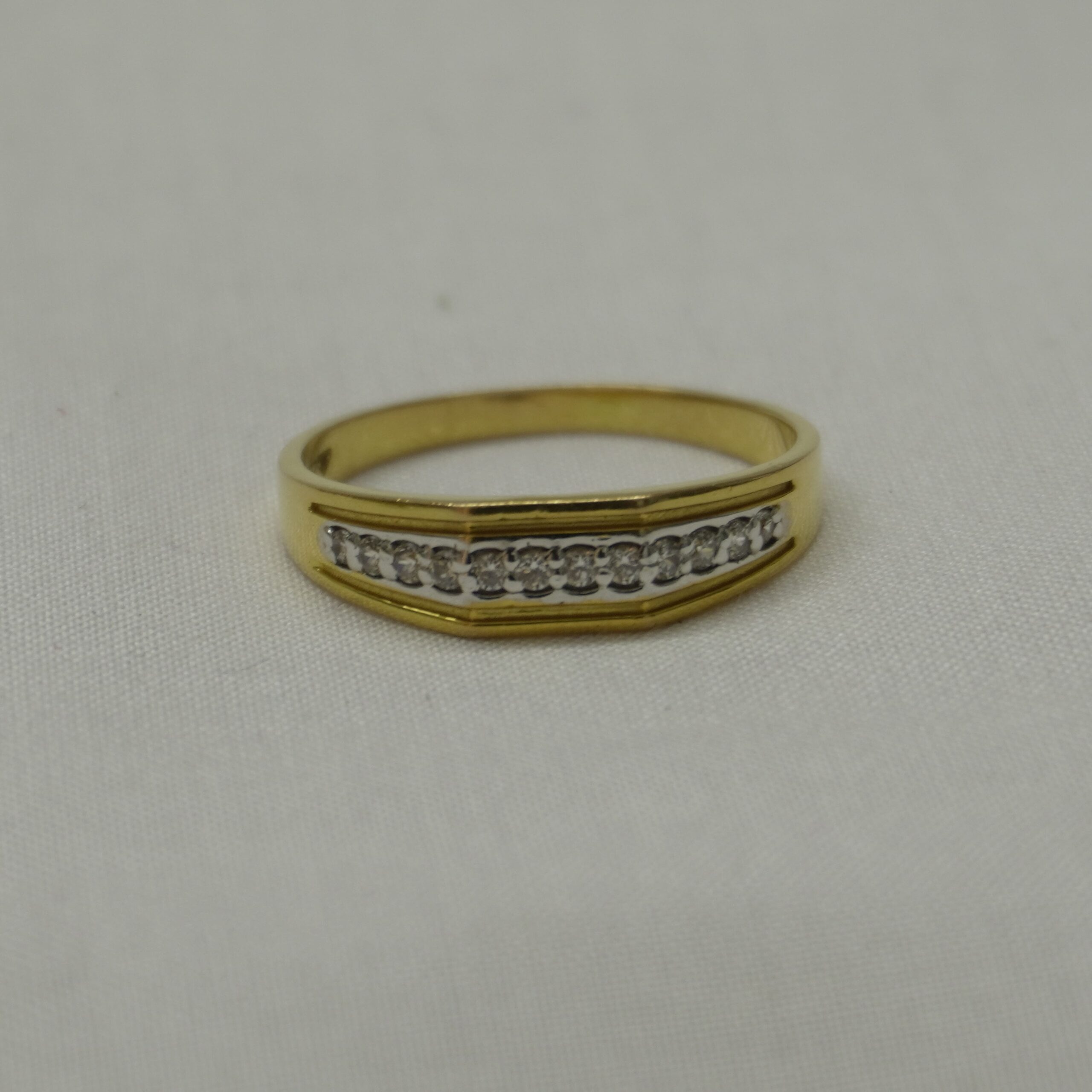 Classic Diamond Row Gold Ring