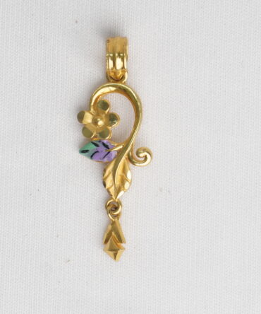 Gold Flower Vine Pendant