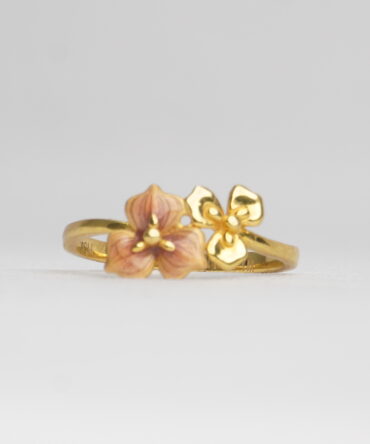 Flower Enamel Ring