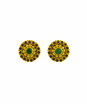 Emerald Bloom Studs