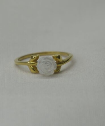 White Rose Gold Ring