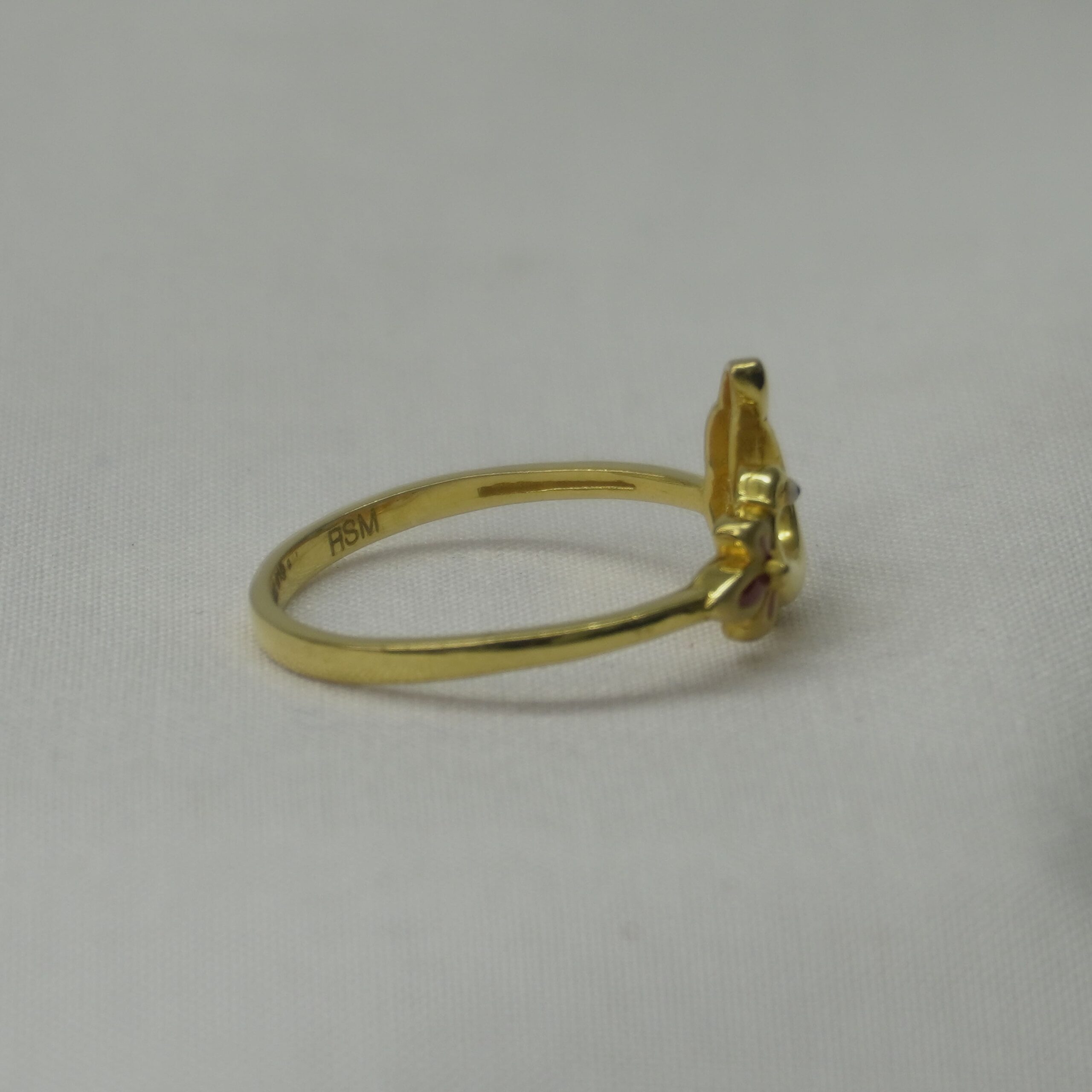 Swan Embrace Gold Ring - Image 2