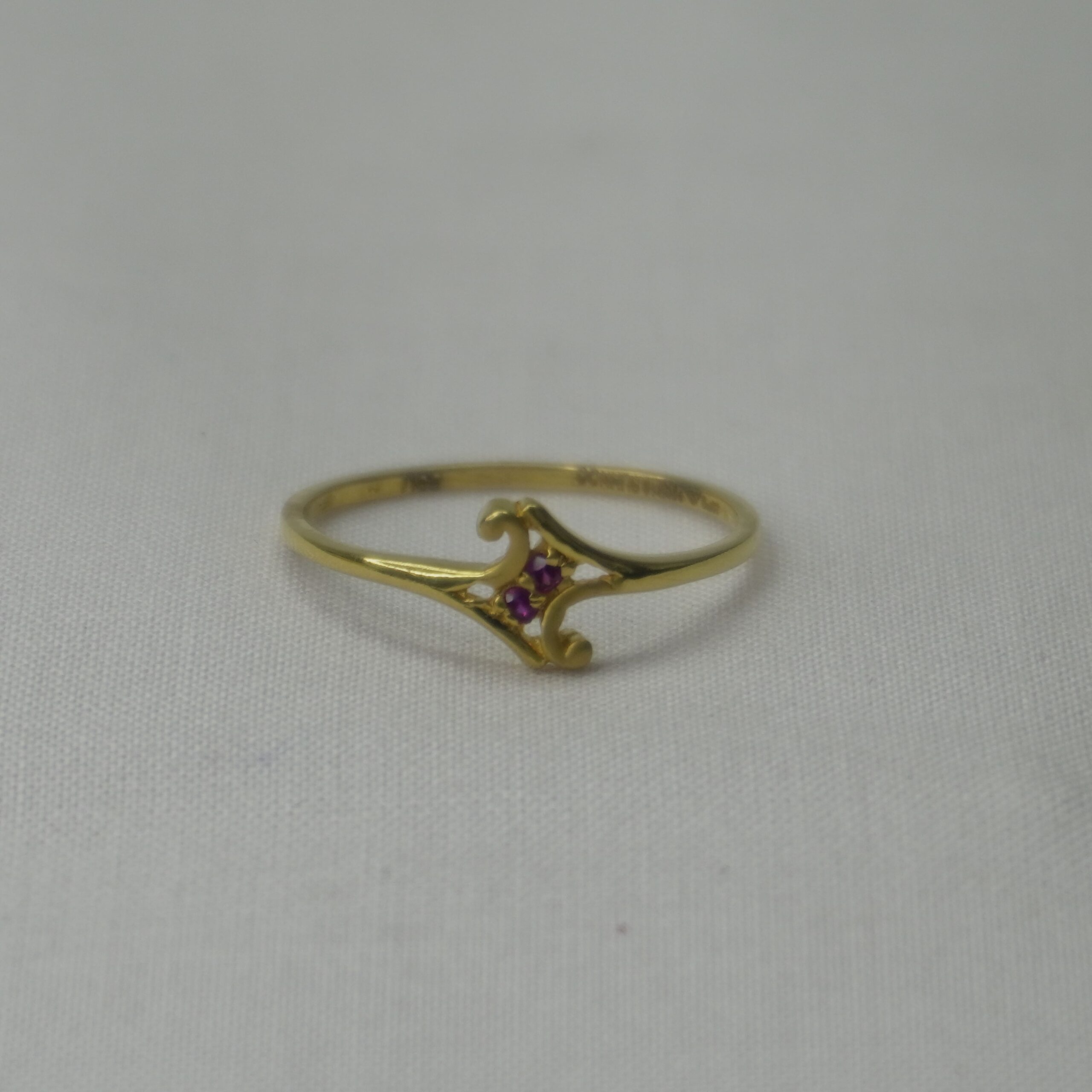 Swirl and Stone Ring