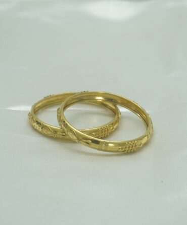 Ornate Heritage Gold Bangles