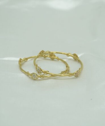 Twist Vine Gold Bangles