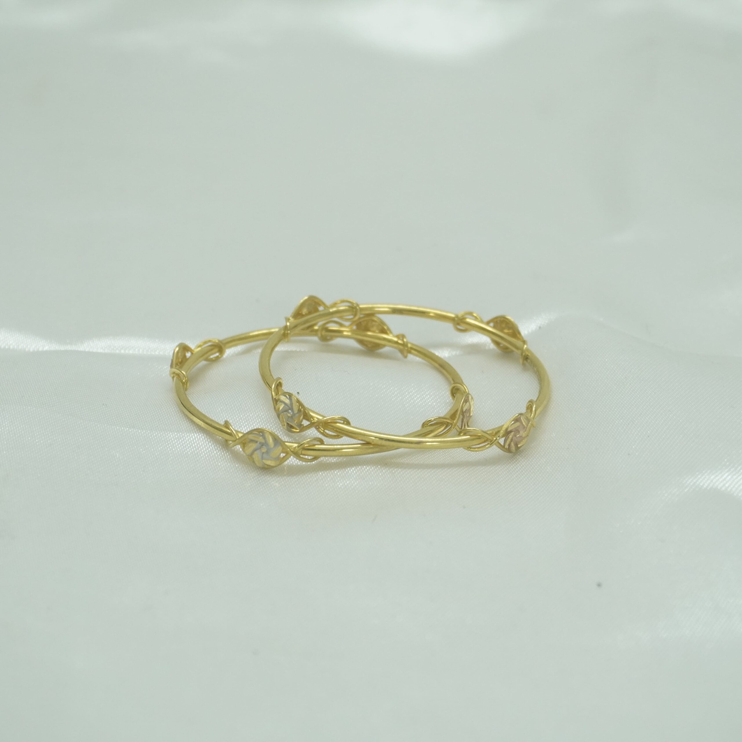Twist Vine Gold Bangles