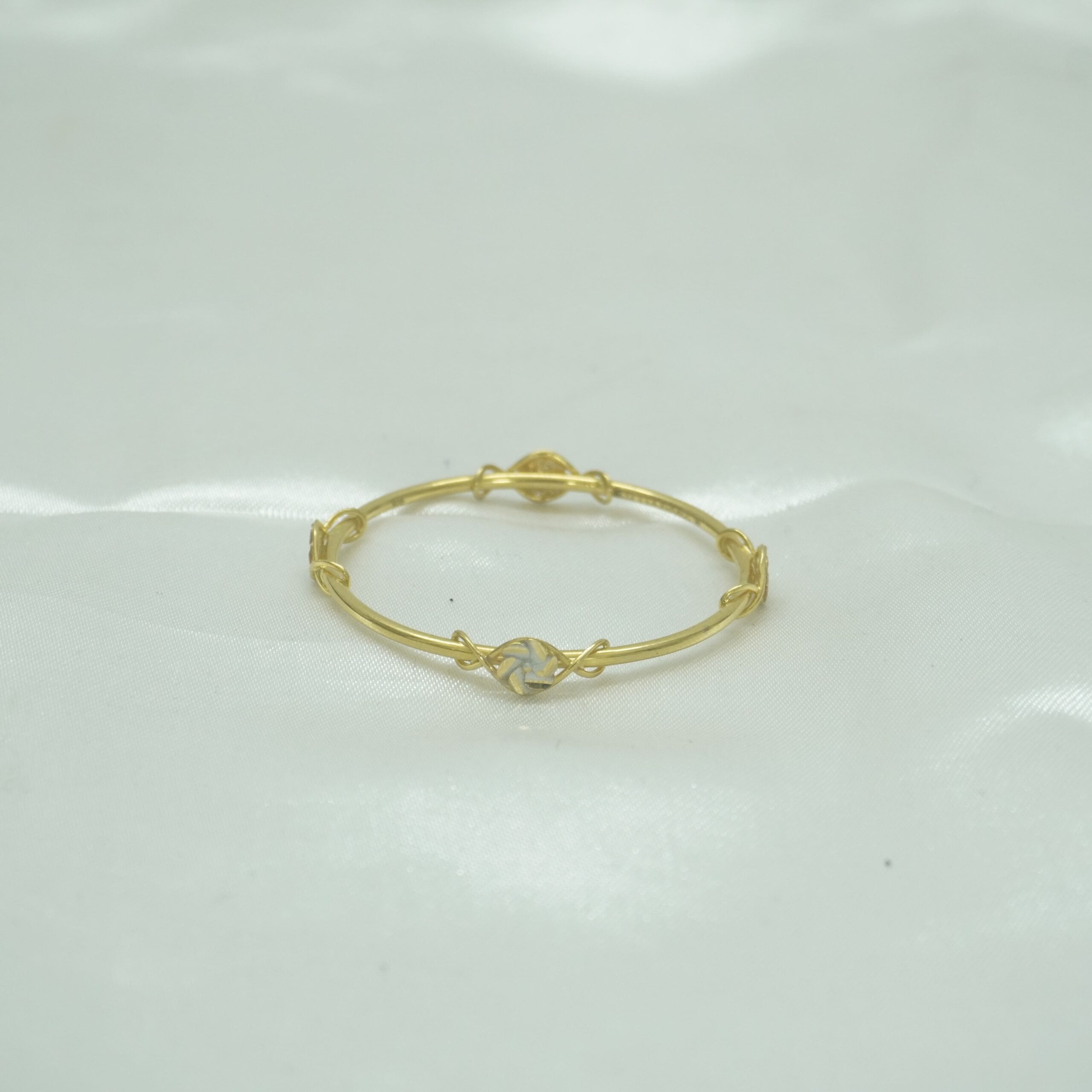 Twist Vine Gold Bangles - Image 2